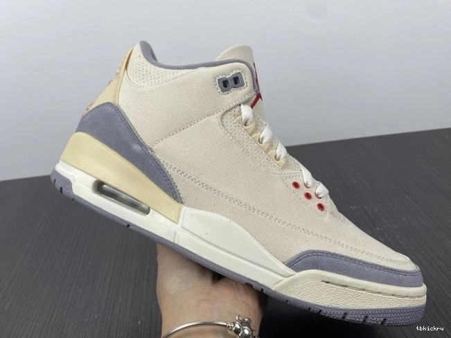 Rep TBkick Retro 3 Jordan Air DH7139-100 Muslin 0821
